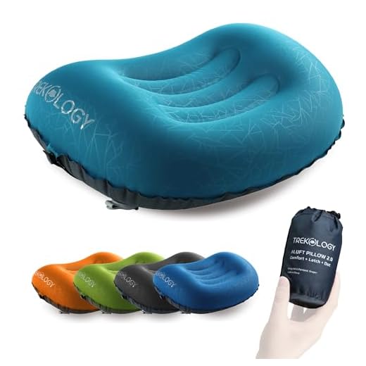 TREKOLOGY Oreiller ALUFT 2.0, oreiller de camping pour dormir, oreiller gonflable de voyage, oreiller de voyage, oreiller de voyage, oreiller confortable pour le camping