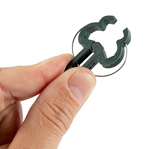 Happy Hydro Plant Support Clips - Small Size - Great for Orchids, Delicate Vines, and Plant Stems - 50 Pack