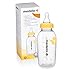 Medela Medium Flow BPA-freier Milchsauger mit 250 ml Flasche – Unterstützt das natürliche Saugverhalten des Babys – Mit gefrier- und kühlschrankfester Flasche
