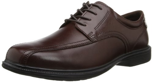 Image of Nunn Bush Men's Bartole Street Bicycle Toe Oxford Lace Up with Kore Slip Resistant Comfort Technology