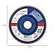 Bosch Professional 1x Fächerschleifscheibe X431 Standard for Metal (für Stahl, Gusseisen, Stahlblech, Gerade, Ø 115 mm, Körnung 40, Zubehör Winkelschleifer)