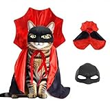 Cat Halloween Costumes with Vampire Cloak, Witch Cosplay Apparel,Party Costumes for Cats & Small Dog, Funny Pet Supplies Accessories