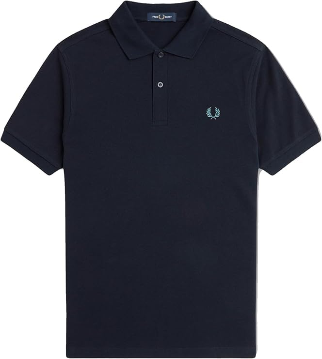 Fred Perry Slim Fit Plain Polo M6000 (FR/ES, Letras, L, Regular, Regular, Azul)