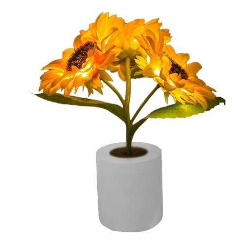 Lampe de tournesol cadeau de Saint-Valentin et décoration romantique
