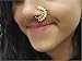 VAMA Maharashtrian Marathi Nath Without Piercing Mukuthi Nathiya Nose Pin Ring For Women.