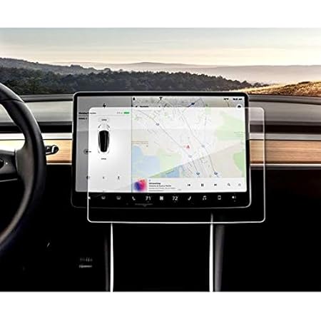 YEE PIN Model 3 Screen Protector for 2020 Model Y 2018 2019 2020 Model 3 15" Center Control Tempered Glass Touchscreen Protector
