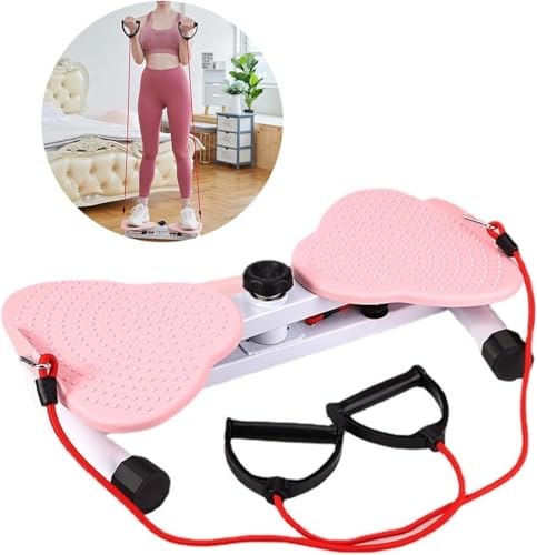 Image of BHAVYATA Elliptical Twister Stair Stepper Exercise with Resistance Band Helps in Weight Loss, Body Strength,Fitness Training Ideal for Men and Women Portable Cardio Home Gym Use