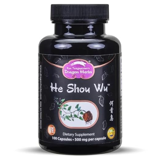 Dragon Herbs He Shou Wu -- 500 mg - 100 Capsules - Dietary Supplement