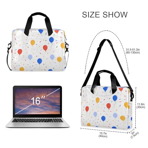 Bolso maletín para portátil ALAZA con estampado confeti y correa miniatura 5