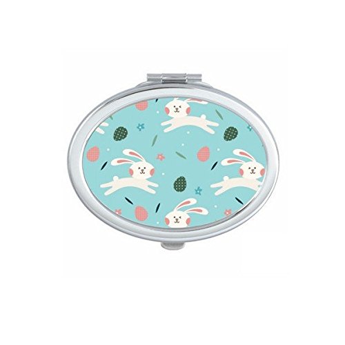 Miroir compact de maquillage imprimé œufs et fleurs pour vos retouches beauté durant les fêtes