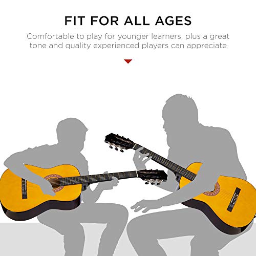 Image of Best Choice Products Natural Acoustic Guitar with Accessories Combo Kit for Beginners