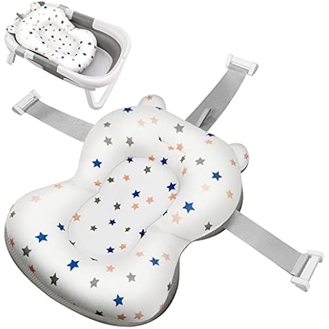 Badewannensitz Baby Badewanne Einsatz Babywanne Badewanneneinsatz Faltbare Für Neugeborene 0-12 Monate Babybadewanne Badesitz Badewanneneinsatz Babys Badekissen Badewannenkissen Wanneneinsatz Sitz Cover