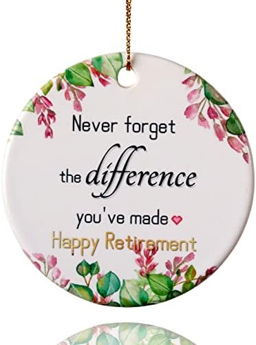 Retirement Ornament 2023, Retired Gifts for Women Man, Retirement Gifts for Nurse,Coworker,Teacher Ornament, 3inch Holiday Keepsake Retired Christmas Ornaments 2023