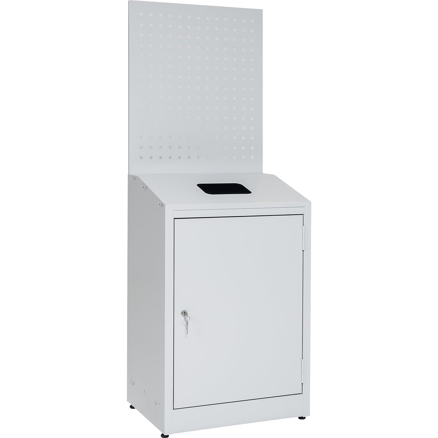 kaiserkraft | Hygienestation mit Lochwand | HxBxT 1480 x 550 x 400 mm | lichtgrau