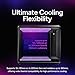 Cooler Master MasterFrame 360 Panorama ATX Mid-Tower PC Case – Front Showcase Stage with Spotlight & Panoramic Glass, Supports 430mm GPUs & 360mm Radiators, PCIe 5.0 Ready, Up to 12x120mm Fans, USB-C