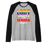 lgbt diritti sono diritti umani gay pride lgbt maglia con maniche raglan
