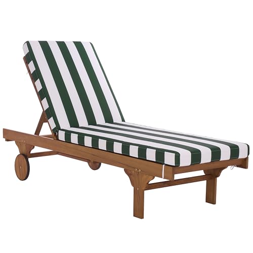 SAFAVIEH Outdoor Patio Furniture Collection - Newport Natural Solid Wood
