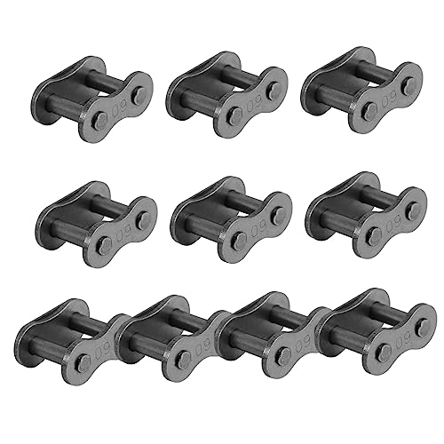 MAGICLULU 10pcs Quick Release Chain Joint Buckle Connecting Links for Roller Chains for Motorcycles and Industrial Machinery Use