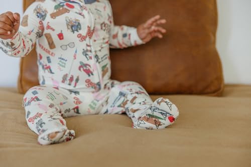 Image of Copper Pearl Zip-Up Footie Baby Pajamas - Soft Newborn Onesies for Boys & Girls, Tag-Free with Two-Way Zipper Baby Sleepers for Newborn - 24 Months, A Christmas Story