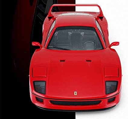 Radio Remote Control 1/14 Scale Ferrari F40 Licensed RC Model Car w/Front Light Controller Open/Close(Red),unisex-children