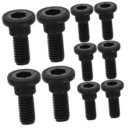 DIYEAH 10pezzi Viti Testa Acciaio Al Carbonio Bulloni Testa Cappuccio Nera Viti Innesto Completo Per Riparazioni Meccaniche e Attrezzature