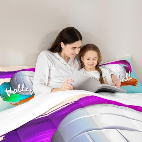 Image of Feelyou Volleyball Comforter Set Twin Size for Kids Boys Girls