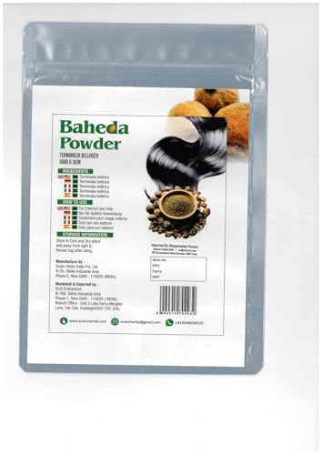 SVATV Baheda-Pulver | Bibhitaki | Terminalia Bellirica | Baheda | Haarwachstum | Haut- & Haarpflege | Entgiftung & Verjüngung | Größe – 227g