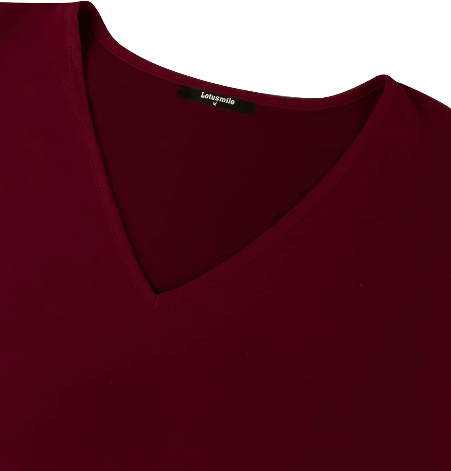 Lotusmile Women's Loose Flouncing Flutter Sleeve Double-Layered Shirt Chiffon Elegant Dressy Blouse Work Tops - Image 4