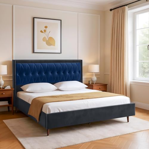 Image of Wakefit Asterion King Size Non Storage Upholstered Bed