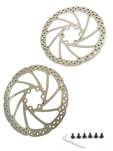 2-PCS160MM High Performance Stainless Steel Bicycle Disc Brakes - Suitable for Mountain Bikes, E-Bikes and E-Scooters, E-Scooter 160MM Disc Brakes - Lightweight and Highly Compatible