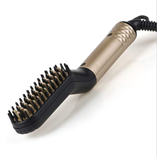 Plancha para cabello y barba multifunción, peine alisador de cerámica con turmalina miniatura 1