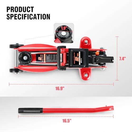 DNA Motoring 2 Ton Hydraulic Floor Jack
