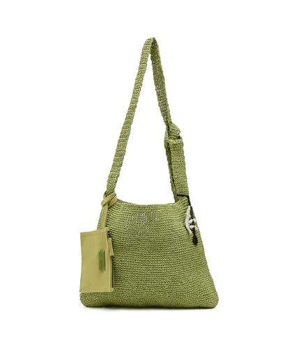 Free People Womens Coastal Crush Straw Tote Matcha One Size One Size