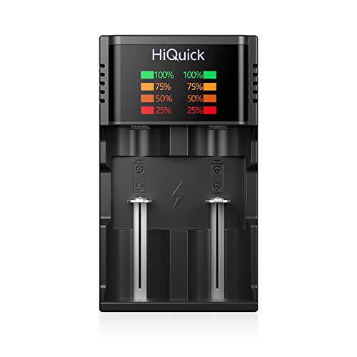 18650 Akku Ladegerät, universelles intelligentes LCD Bildschirm Ladegerät, smart Ladegerät für AA AAA C D wiederaufladbare Akkus und 3.7V