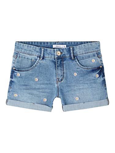 NAME IT Pantalones Cortos de Jean para Niñas
