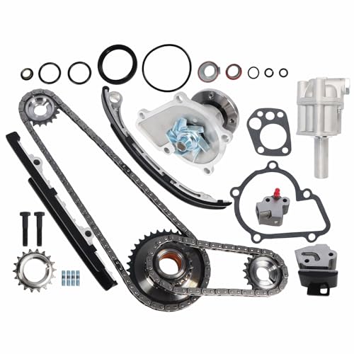 Autodevil Timing Chain Kit Water Oil Pump 2.4L Fit for Frontier 1998-2004 Frontier for Xterra 2002-2004 KA24DE Car Engine Time Repair Parts 13028ZD00A 130289E010 15010F450A05 12493964