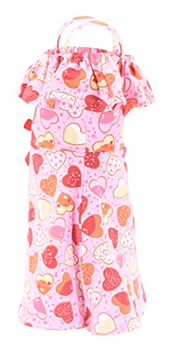 Unique Baby Girls Valentines Off The Shoulder Flowy Dress3