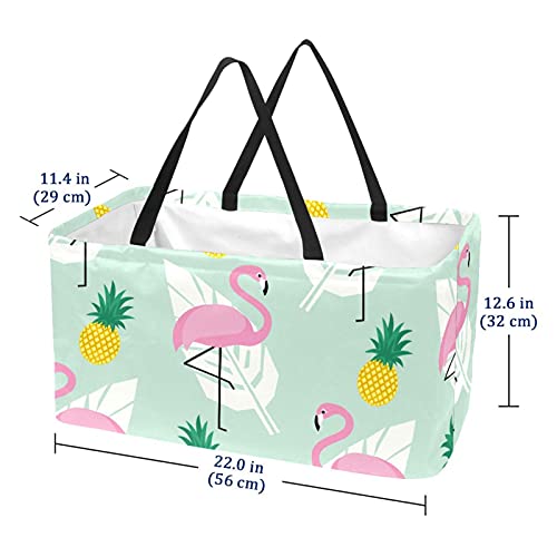 Panier de courses lavable avec fond renforcé rigide et structure pliable durable - 6