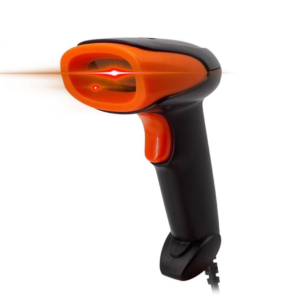 Barcode Scanner, 2D Barcode Scanner Qr Code Scanner with USB Interface for Mobile Payment, Library Book Convenience Store, Supermarket, Warehouse (USB Connect)