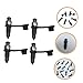 PartyKindom Motorcycle Accessories 4pcs Stainless Steel Brake Bleeder Screw Oil Drain Screw with Rubber Cap for Car