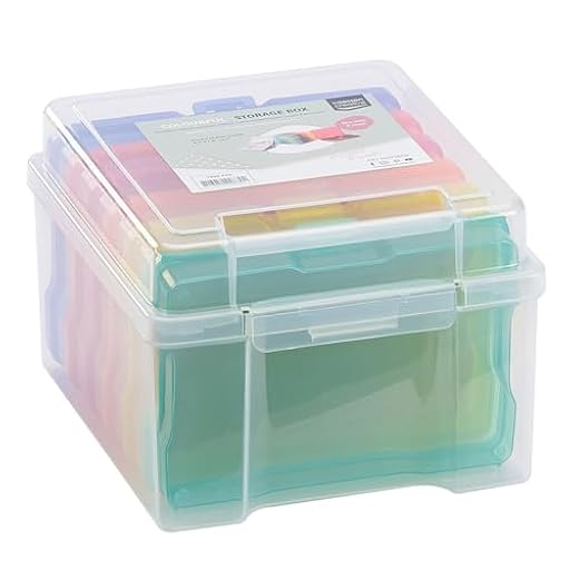 Vaessen Creative Caja de Almacenamiento Coloridas con 6 Compartimentos, 21 x 18,5 x 14 cm | Ya disponible en tu tienda friki favorita! En mundofriki.es!