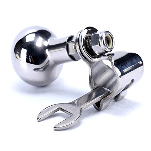Easy to Install 316 Stainless Steel Marine Sport Boat Steering Wheel Knob, Turning Knob for Steering Wheel,Maneuvering Knob - S Durable