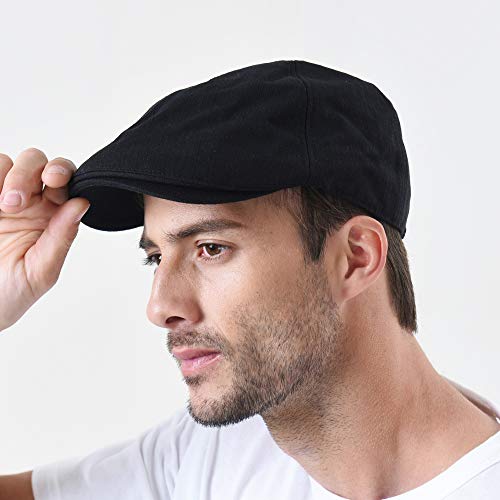 Withmoons Simple Newsboy Hat Flat Cap Sl3026 (Blackm) #TOP2