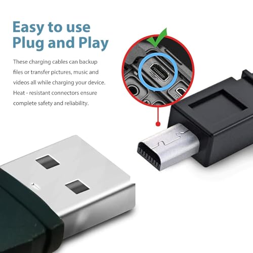 USB Cable Photo Transfer Cord UC-E6, UC-E23, UC-E17 for Nikon Digital SLR DSLR D3300 D750 D5300 D7200 D3200, Coolpix L340 L32 A10 & More (See List of Compatible Models) 1.5 meter Length 4 41PAb+mou4L