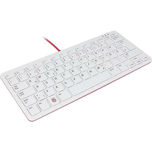 Clavier Raspberry Pi officiel AZERTY rouge pour supprimer les hubs USB externes