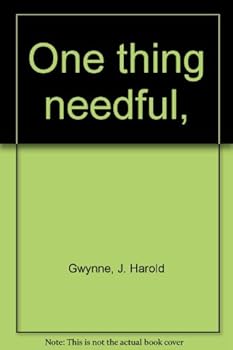 Hardcover One thing needful, Book