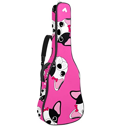 Housse imperméable pour guitare acoustique avec double bandoulière et poche Motif chats violets et cœurs, Multicolore 06… - Les Beatles, Paul McCartney, John Lennon, RIngo Starr, George Harrison Housse imperméable pour guitare acoustique avec double bandoulière et poche Motif chats violets et cœurs, Multicolore 06…