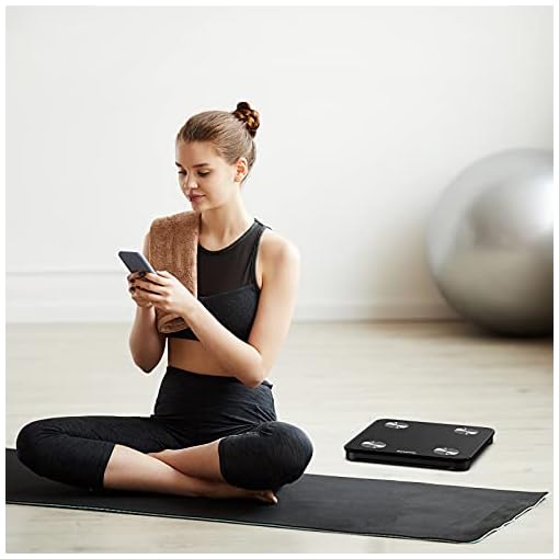 RENPHO Smart Bathroom Scale, Bluetooth Body Fat Monitor Weight Scale, Digital BMI Key Composition Analyzer for Weight, Fat, Muscle Mass, 396lbs - Image 8