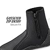 Osprey Adult Wetsuit Boots | 5mm Neoprene Zip Boot for Watersports with Reinforced Toe and Heel, Multiple Sizes, Black #4