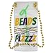 NeckSip Beads Plz Wearable Drink Pouches (16oz, 2-Pack, Gold Beads) – Mardi Gras Parades, Bead Tossing, Carnival Parties, Street Festivals, Balcony Celebrations, and Bold, Bead-Filled Fun